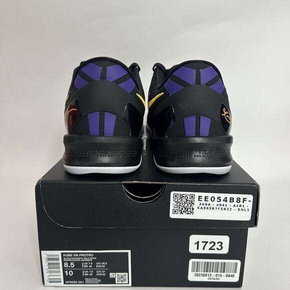 Nike Kobe 8 Protro “Lakers Away” HF9550-001 - Picture 4 of 6